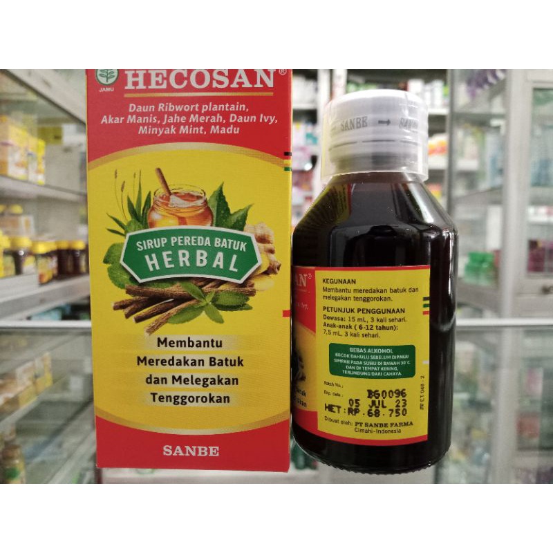 HECOSAN HERBAL COUGH SIRUP 120ml - ED 03/2025