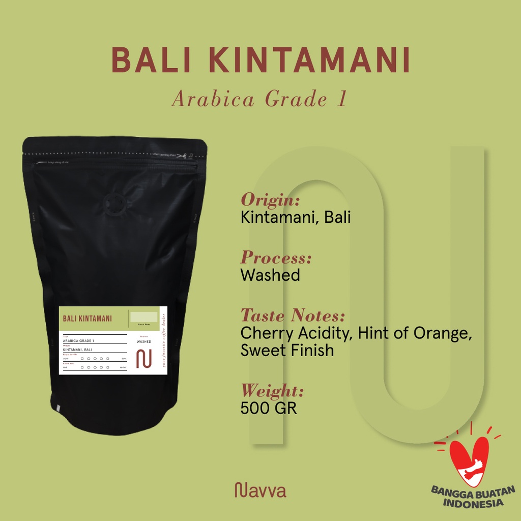 

Biji Kopi / Coffee Beans Premium 100% Arabica Bali Kintamani 500 Gram