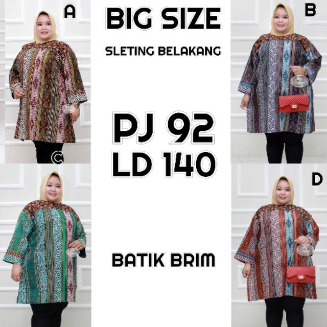 Tunik batik jumbo LD 140