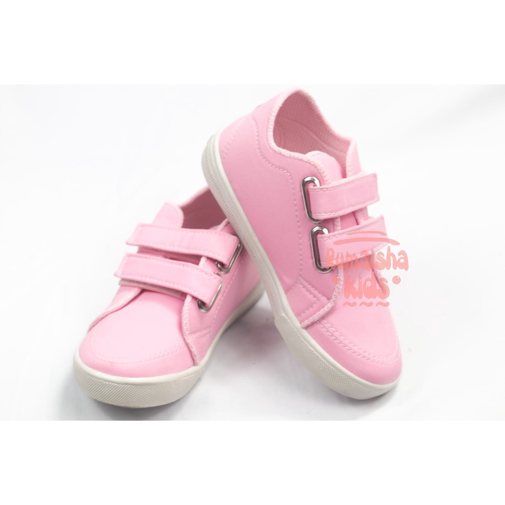 Sepatu Anak Perempuan Casual Denim/Sepatu Sneakers Anak Perempuan Terbaru Pink