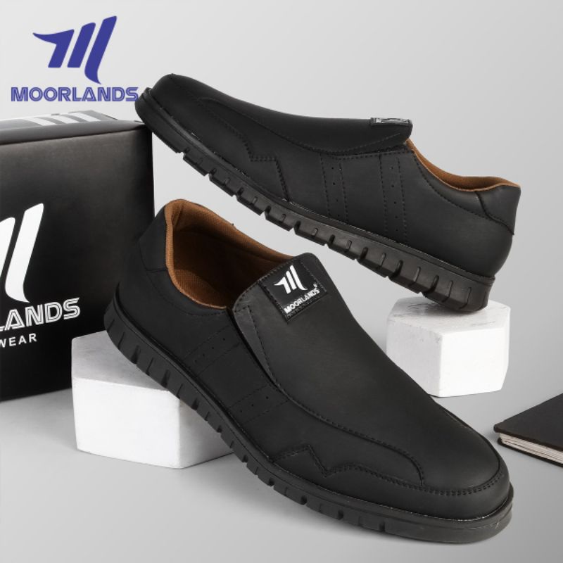 MOORLANDS SEPATU SLIP ON PRIA CASUAL SEPATU SANTAI SEPATU KERJA PRIA