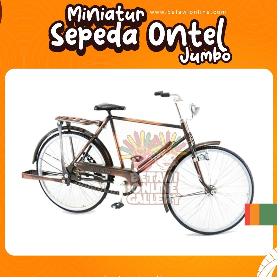 Miniatur Sepada Ontel Jumbo Besi