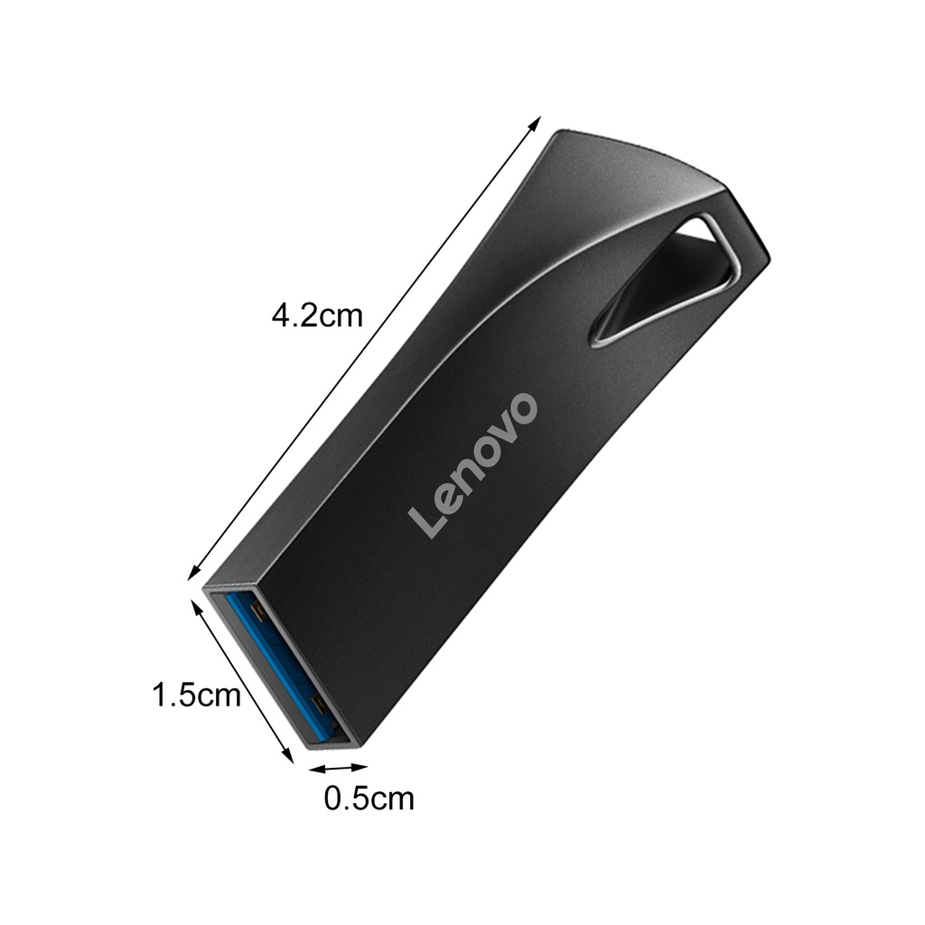 (Huluboy) Lenovo U Disk Drive USB Mini Anti Air Kecepatan Tinggi 512GB / 1TB / 2TB