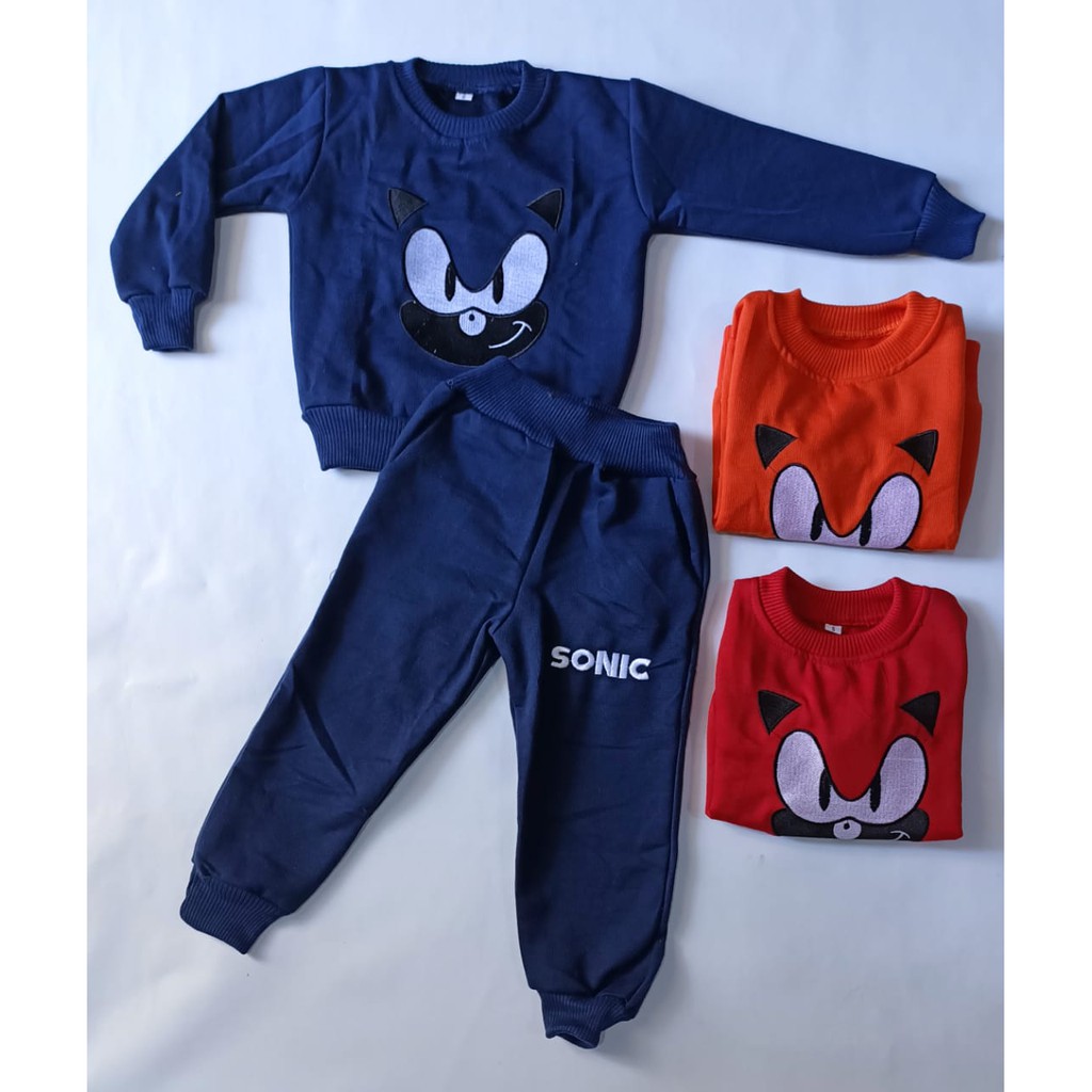 STELAN SWITER ANAK MOTIF SONIC/ STELAN ANAK MOTIF SONIC/ STELAN ANAK PANJANG