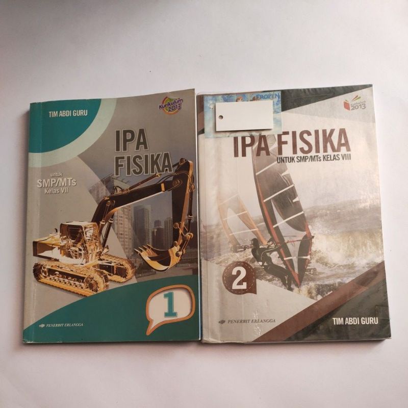 (preloved) IPA FISIKA ERLANGGA KELAS 1 2 3 SMP VII IX