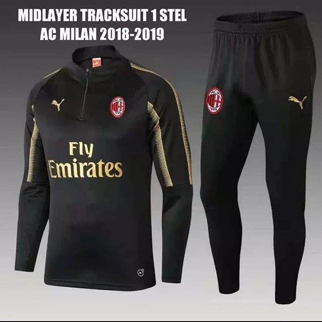 JAKET MIDLAYER AC MILAN GRADE ORI
