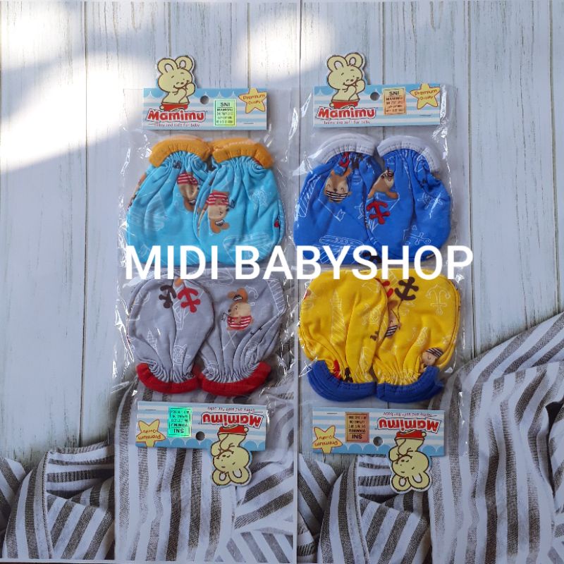 1 Set Sarung tangan dan kaki bayi Mamimu Premium Quality