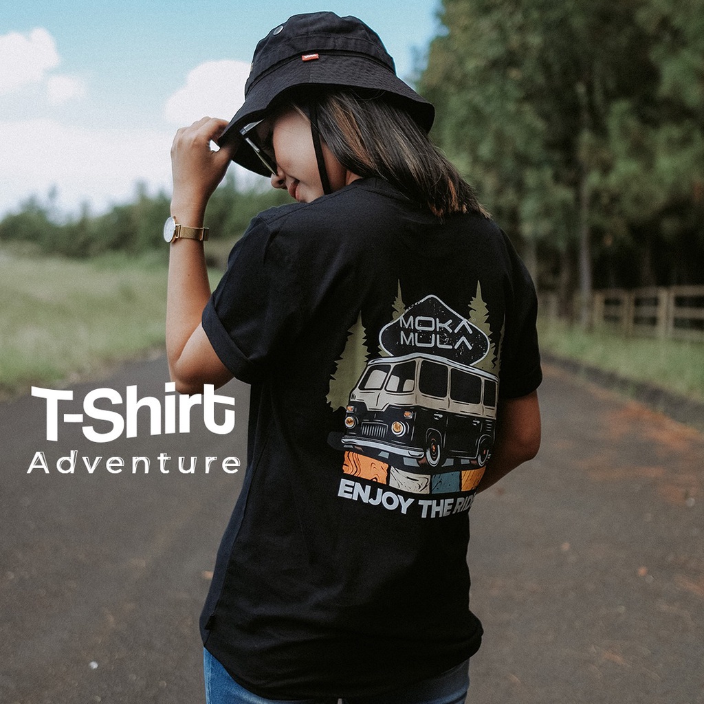 Kaos Pria Wanita Adventure Series Full Katun  - Mokamula