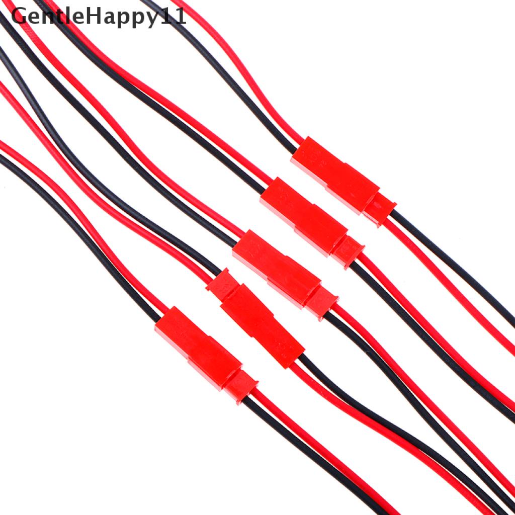 Gentlehappy 20pcs Kabel Konektor 2 Pin male female jst plug 22 awg Untuk Baterai rc