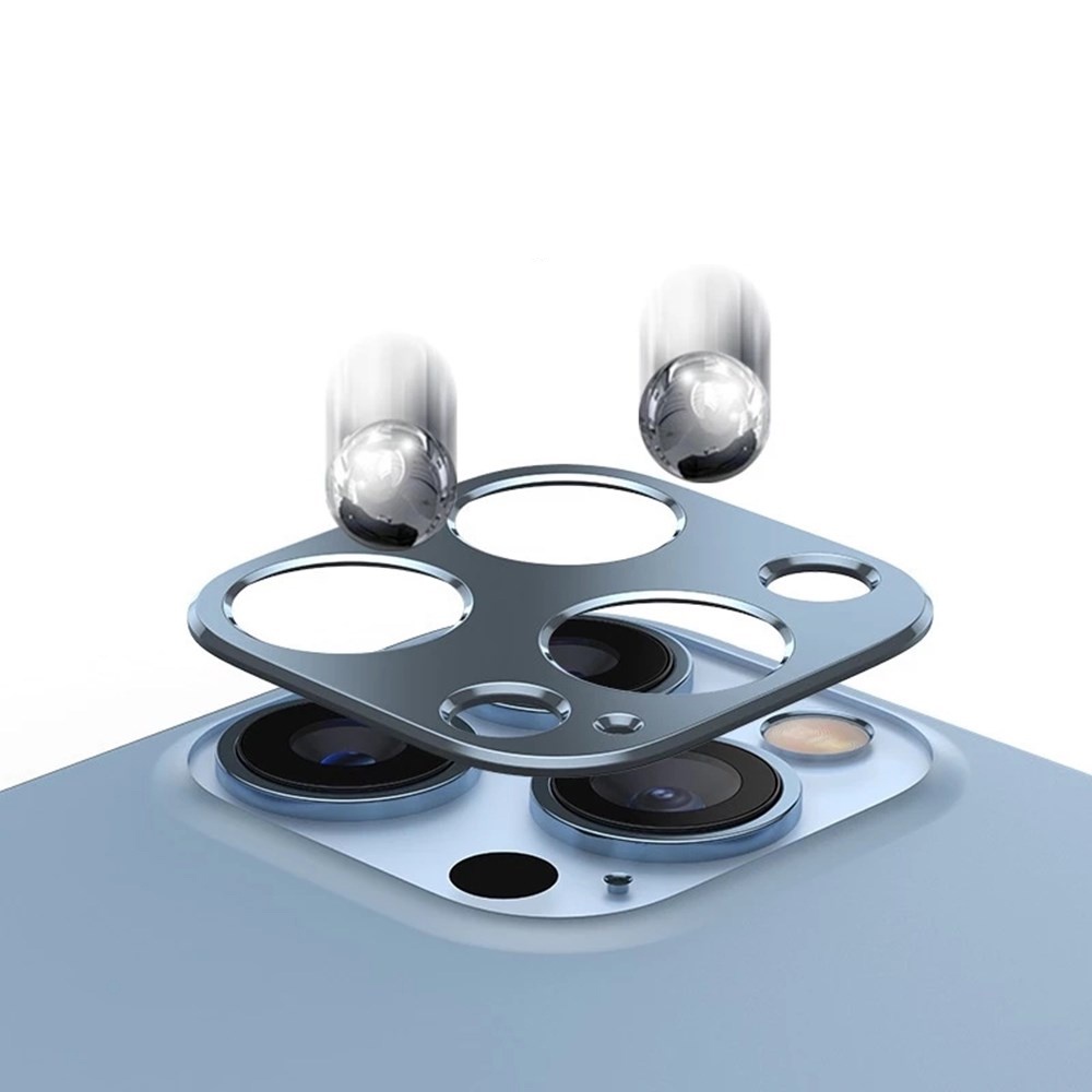 Pelindung Lensa Kamera Bahan Metal Titanium Alloy Untuk iPhone 11 12 13 Pro Max 12 13 Mini 13
