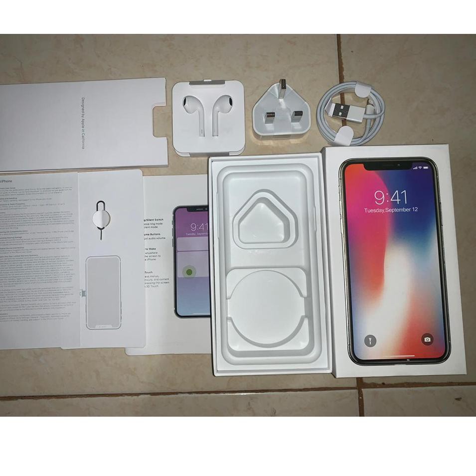 

DUS/BOX/BOOK/KOTAK ORIGINAL IPHONE X TEN FULLSET AKSESORIS TER .
