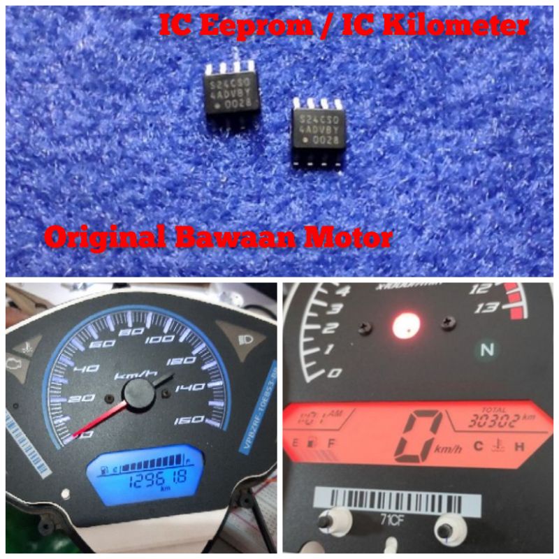 Ic eeprom S24CS04, IC memory Vario125 old, CBR old.