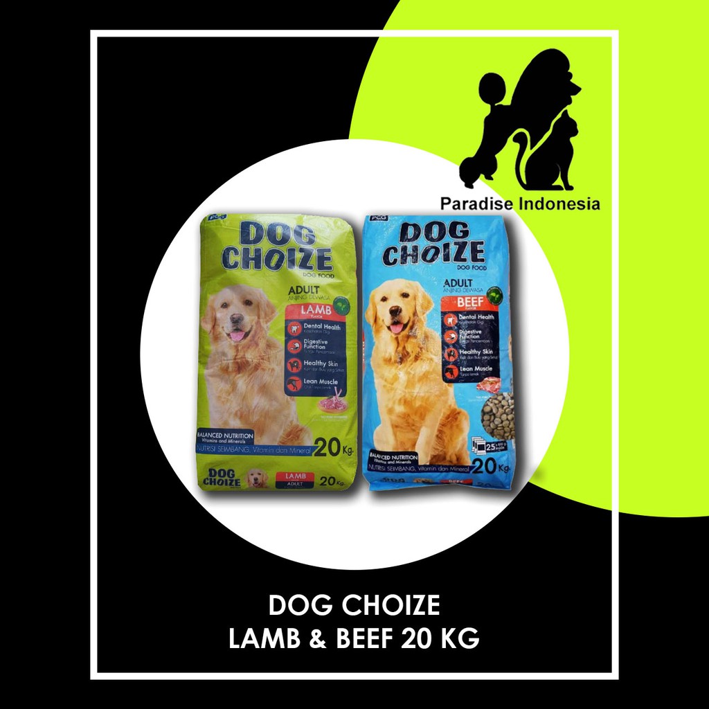 Dog Choize Beef / Lamb  20KG