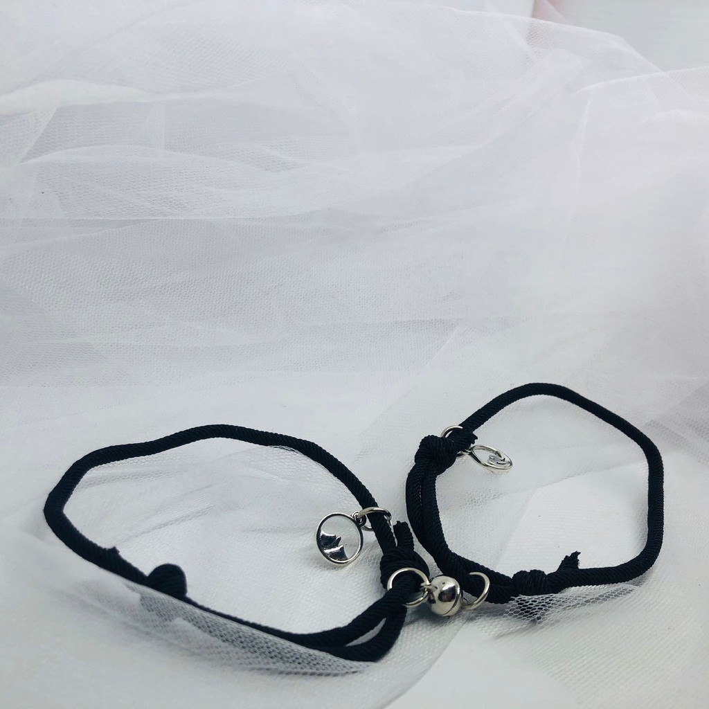 GELANG COUPLE/ Gelang Hitam Kembar Pasangan, Cocok untuk kado pacar, gelang tangan murah