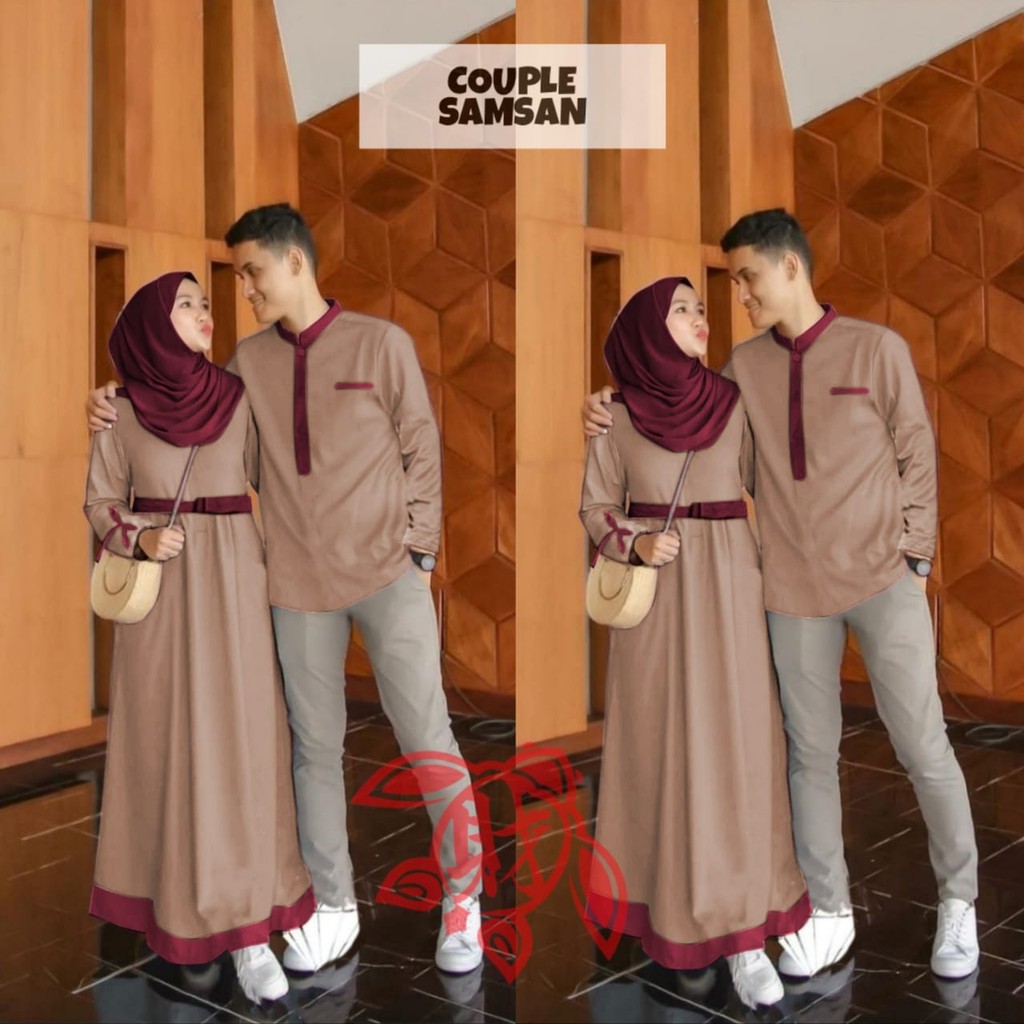 [ Cod ] PALING TERLARIS !!! Samsan Couple | Baju Couple Muslim Termurah