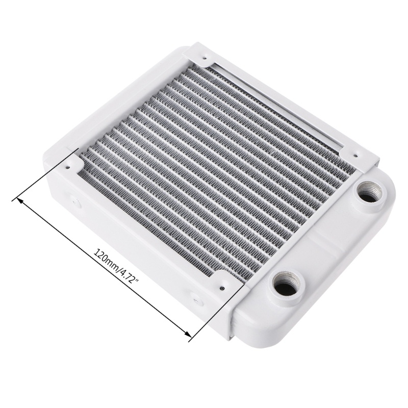 Bt Multiport G1/4Benang Radiator Aluminium 120mm Untuk Sistem Pendingin Air Komputer