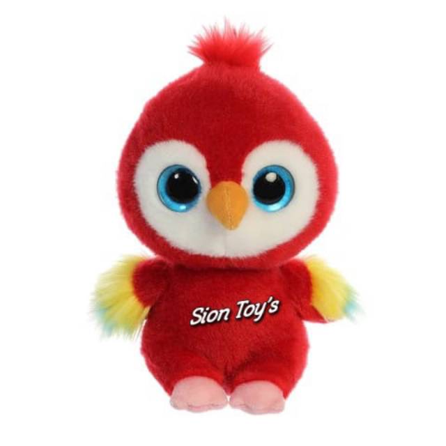 Boneka Hewan Burung Scarlet Macaw Lucu