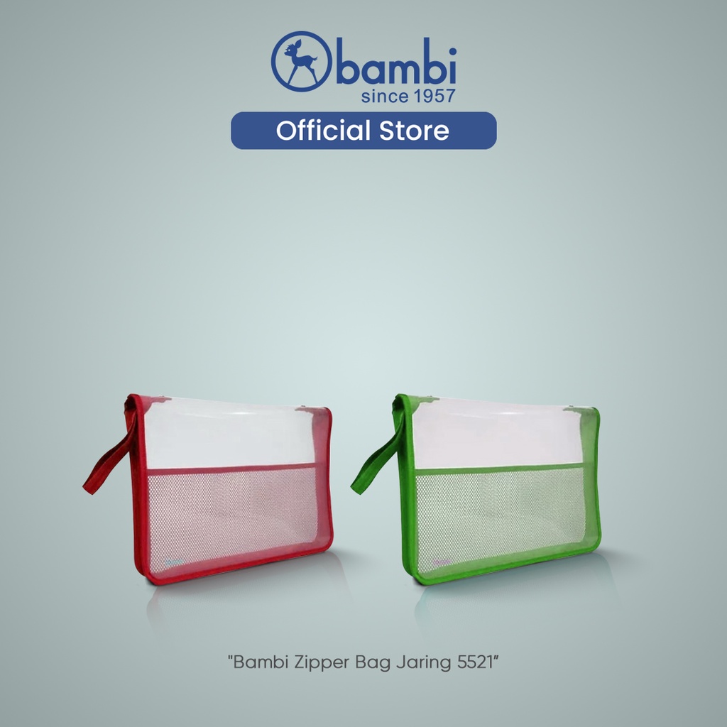 

Bambi Tas Dokumen Folio Tipe Tas Berkas / Tas Arsip Edisi Zipper Bag 5521 Original