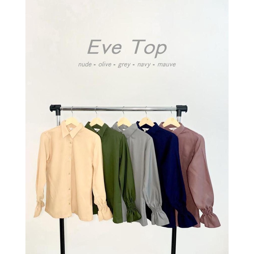 EVE TOP BLOUSE KEMEJA WANITA LENGAN SERUT