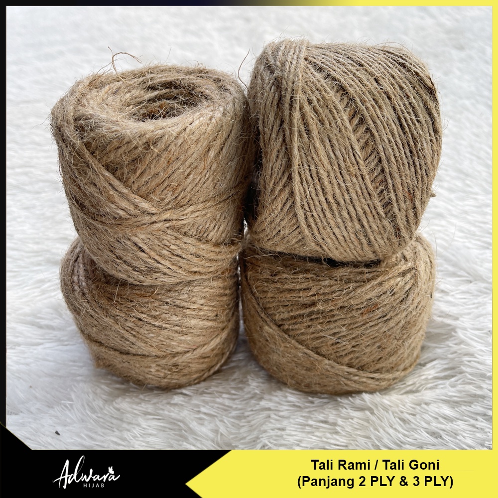 Tali Rami Goni 3 PLY / 2 PLY Panjang 1 Meter