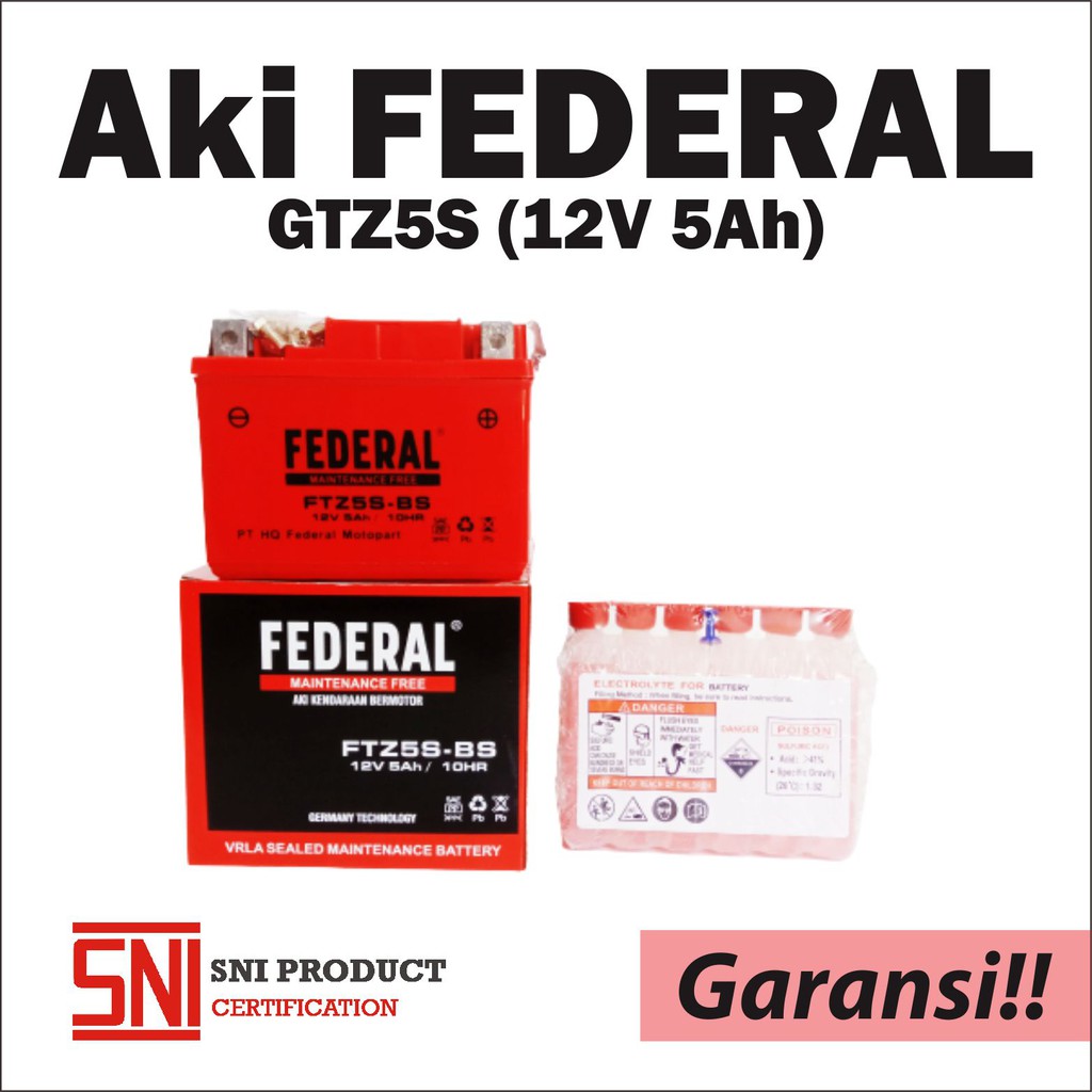 AKI KERING FEDERAL FTZ5S / BOOSTER- BS/  Kharisma Supra X125 Spin Beat Vario Revo Absolute Vixion CS