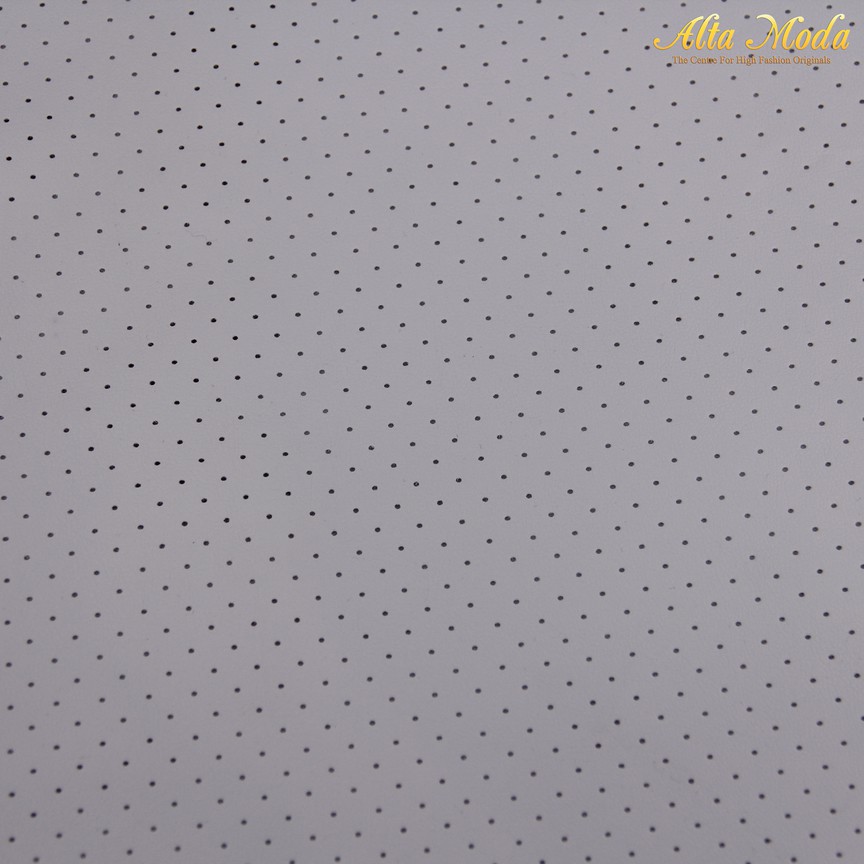 

Alta Moda Leather Look Putih Motif Dot Hitam (1M)