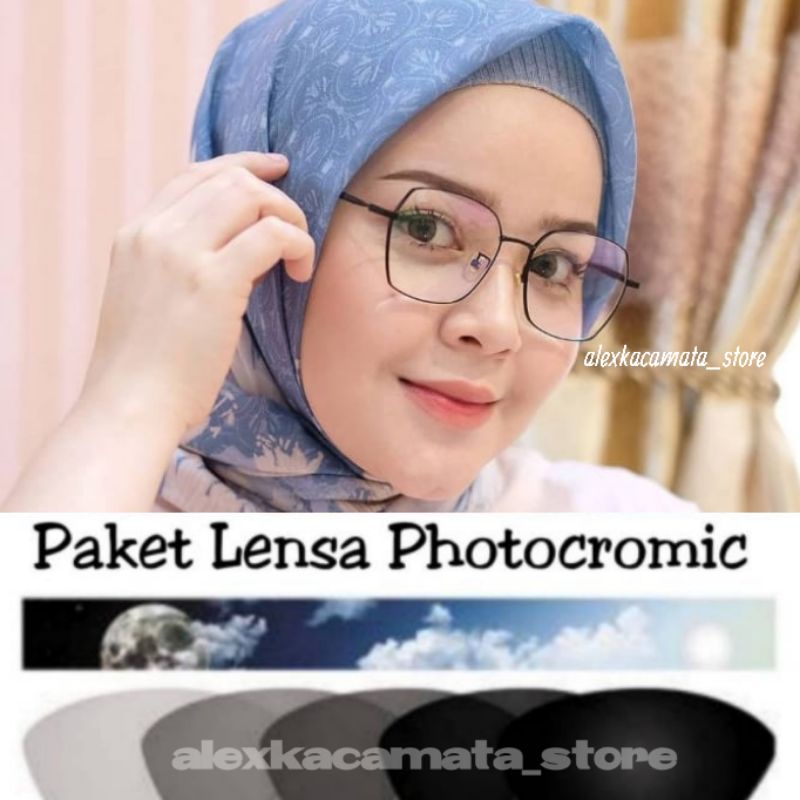 kacamata8164 lensa photocromic/kacamata antiradiasi/lensa bluray