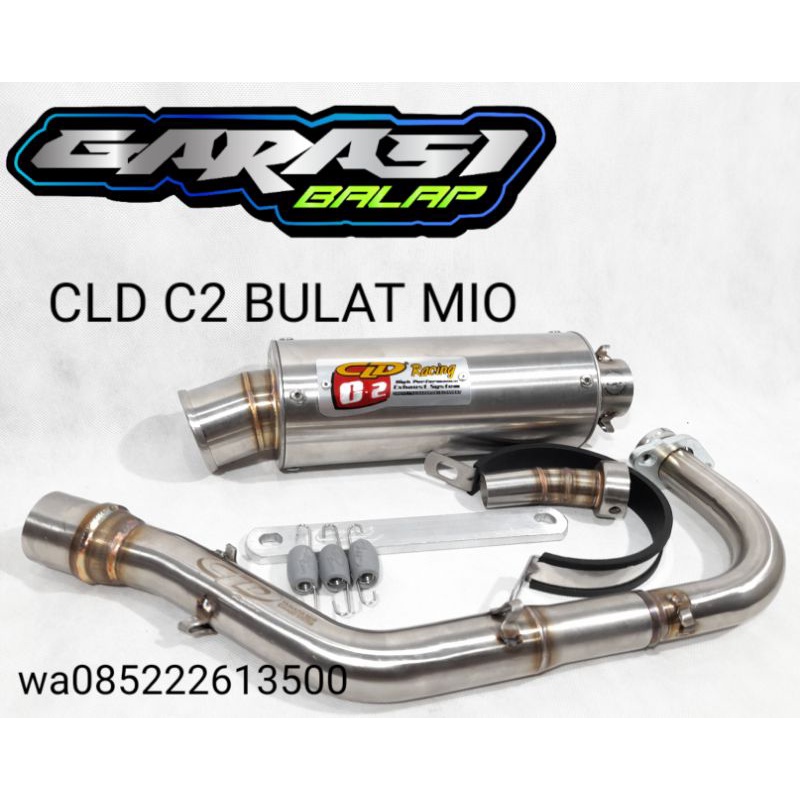 KNALPOT CLD YAMAHA MIO SPORTY FINO NOUVO C2 BULAT C2 OVAL