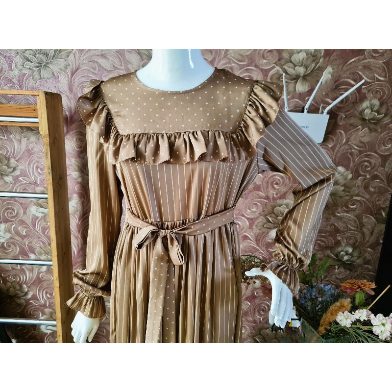 korean maxi dress armani silk