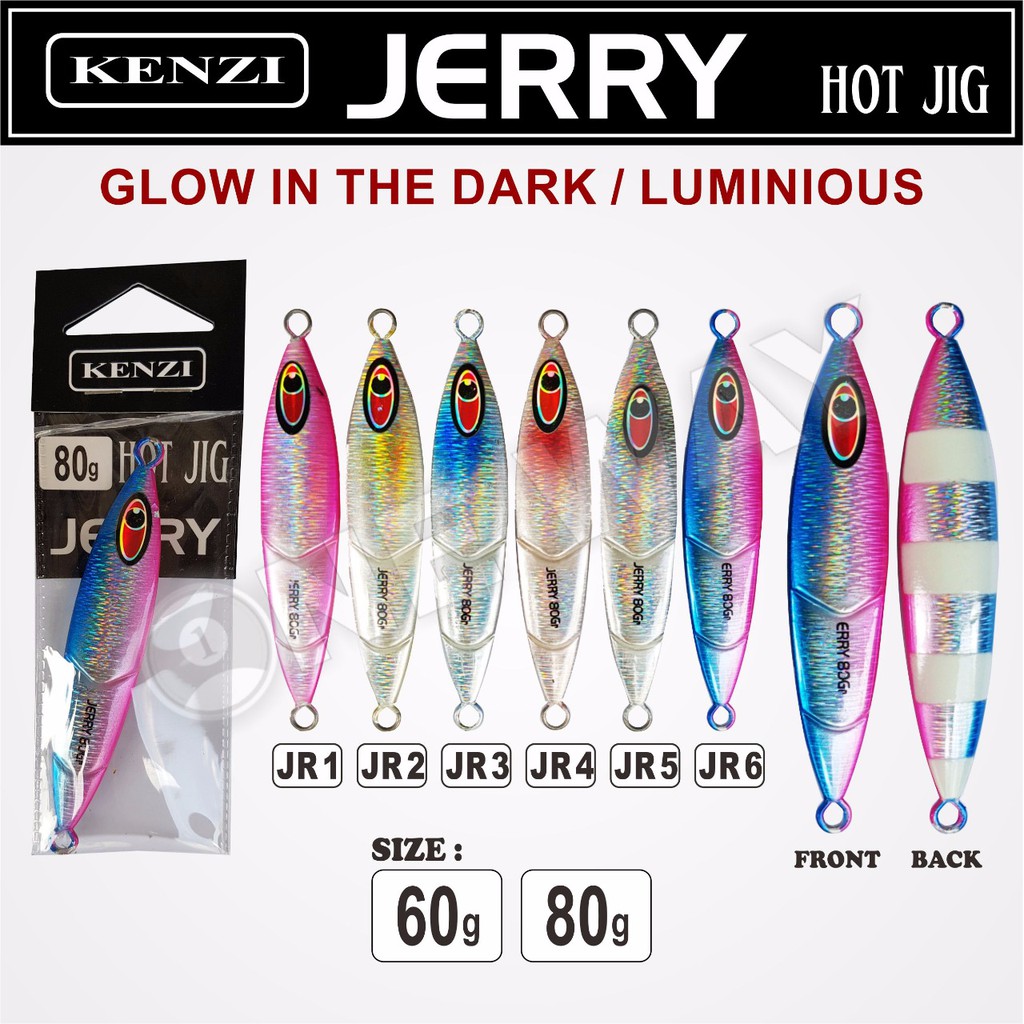 umpan pancing metal jig Kenzi Jerry 80 gram