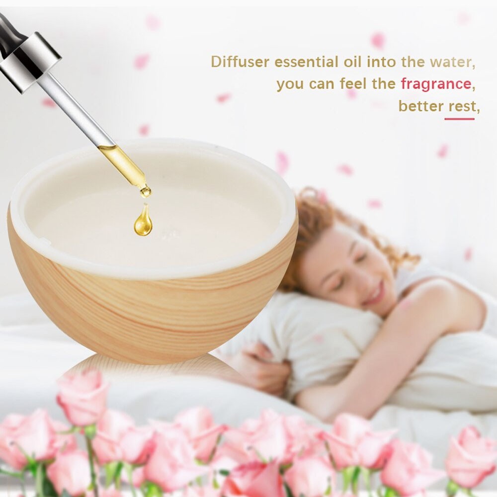 BAYAR DI TEMPAT Pelembab Udara Air Humidifier Aromatherapy Diffuser Wood Design 130ml - JTH-001