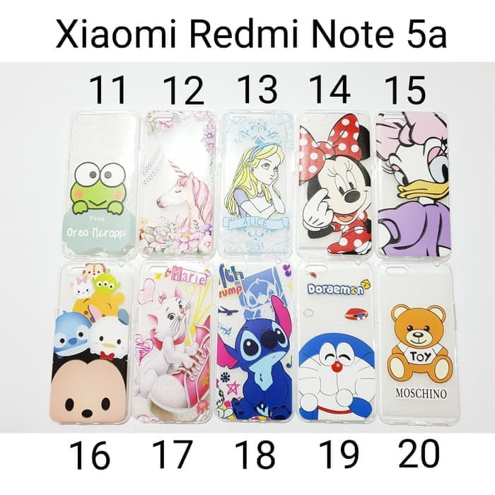 Case Soft case Karakter For Xiaomi Note 5a No Finger / Softcase