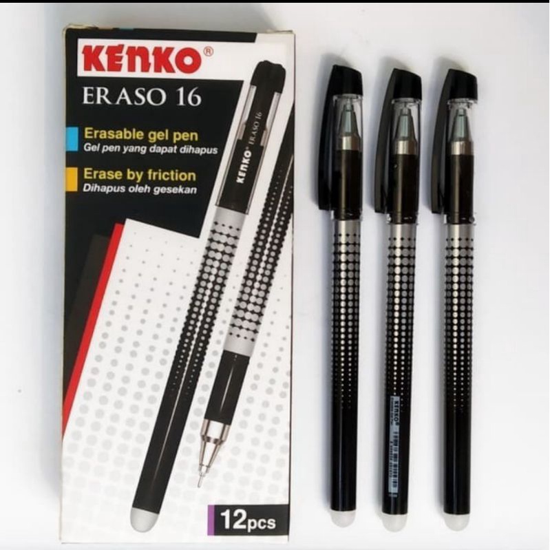 

PRODUK- PULPEN GEL KENKO ERASO 16 HAPUS ( 1PAK/12PCS ) .