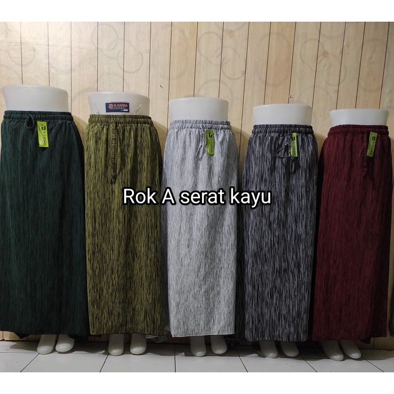 Rok A Serat Kayu - Rok wanita jumbo