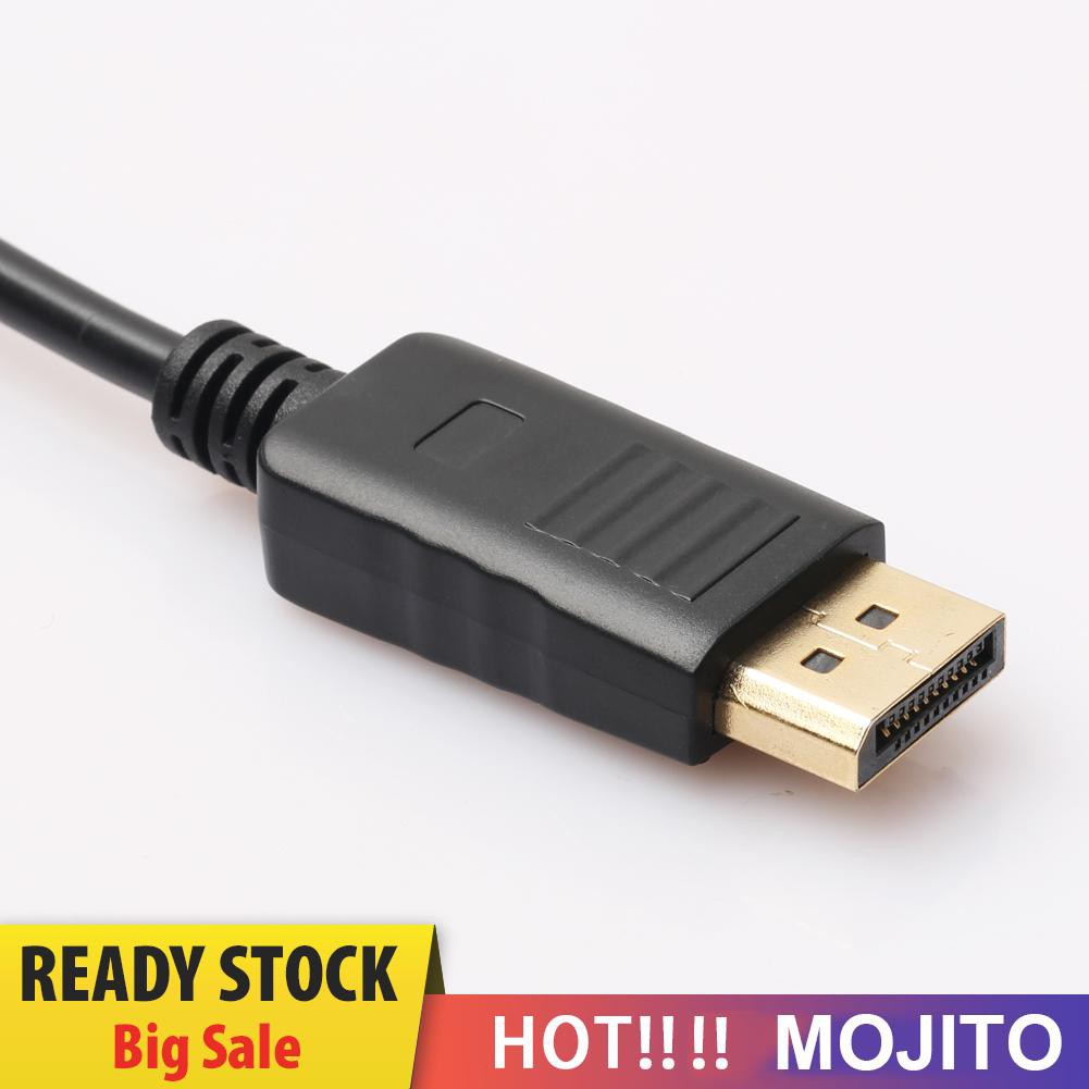 Omjit Kabel Adapter Konverter Video 1080p Dp Displayport Male Ke Vga Female