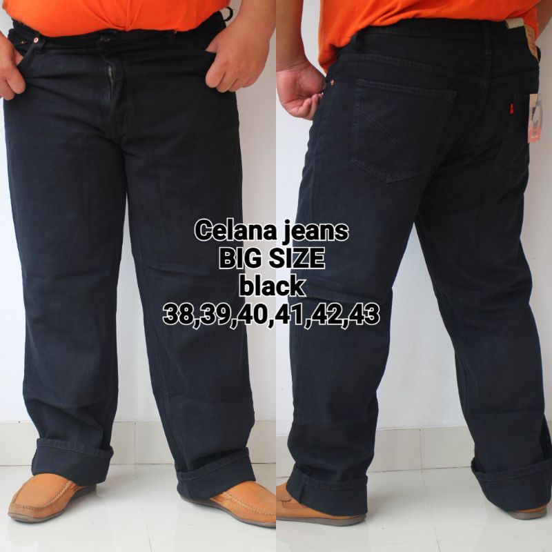 CELANA JEANS STANDAR BIG SIZE