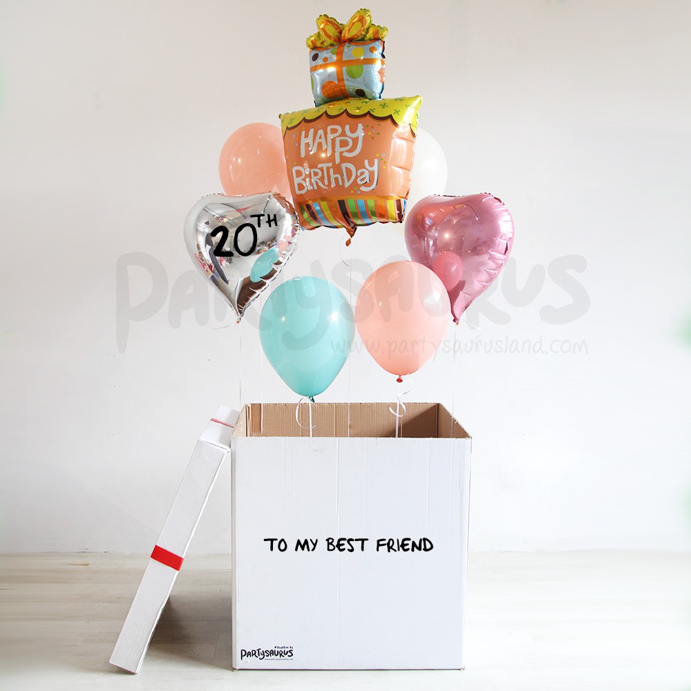 Birthday Present Mega Floatbox Surprise Balon Box