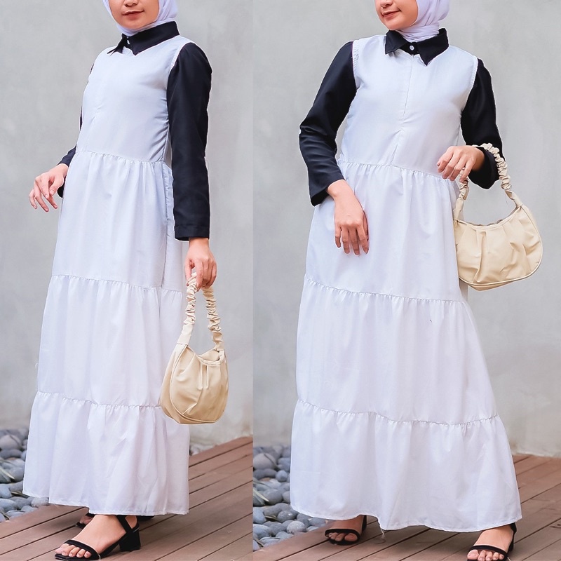 Innap Maxi Dress / Inner Dress / Long dress Tanpa Lengan / Maxi Dress Flare Wanita