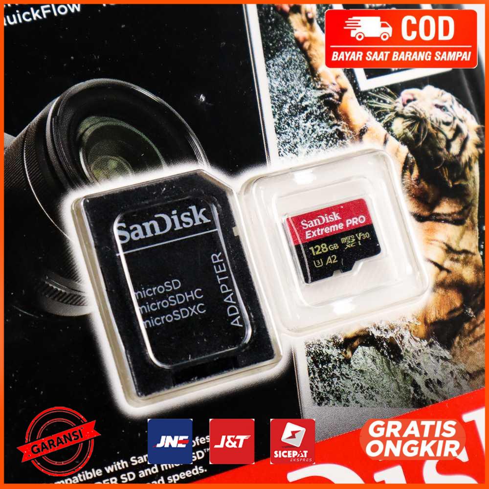 Sandisk MicroSDXC Extreme Pro V30 A2 U3 4K 200MBs - 128GB - D-128G