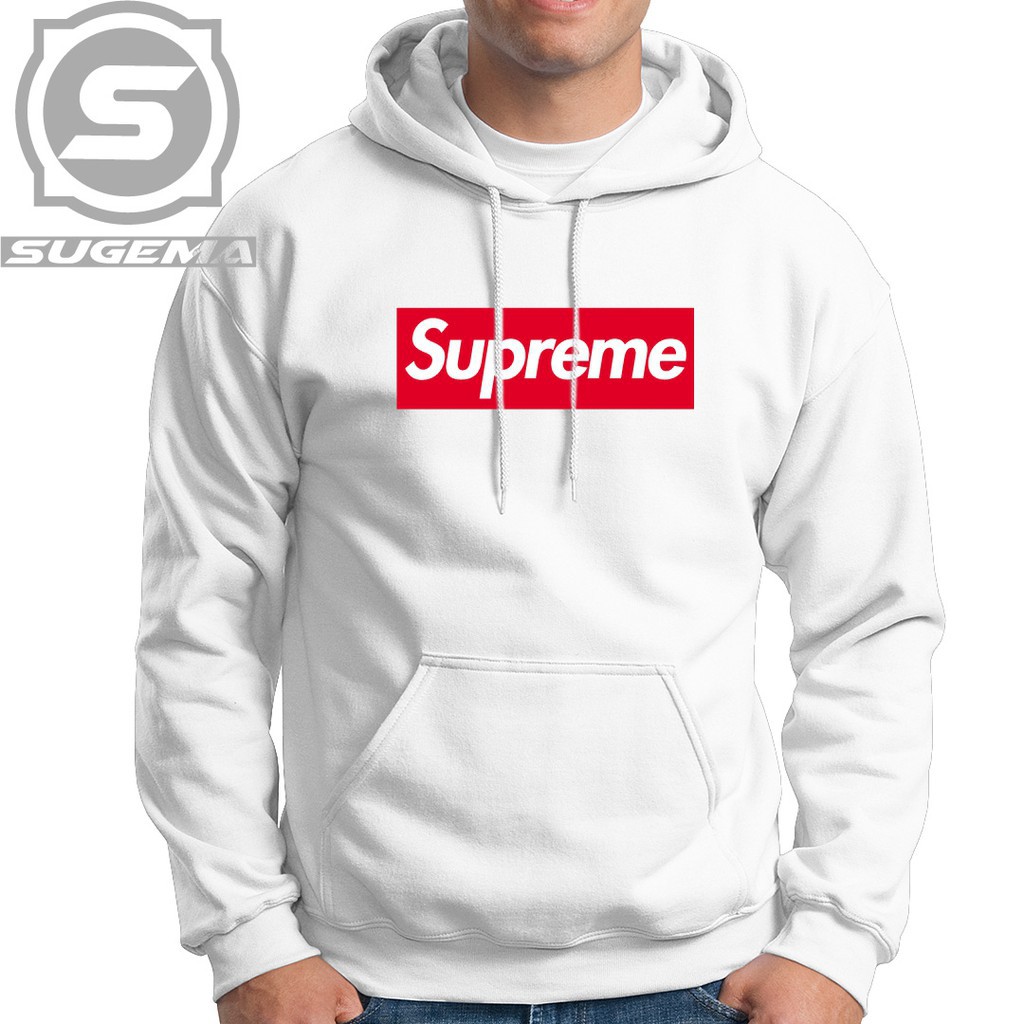 Sweater  Hoodie Supreme Maroon Premium Pleece Tebal