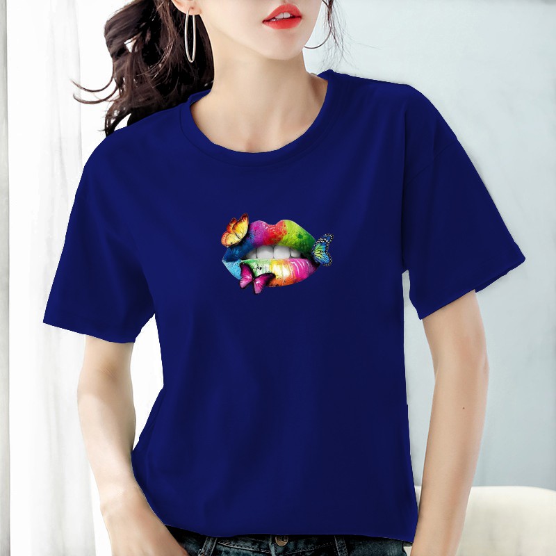 Bee Kaos wanita cotton combed 30s / Baju wanita cotton combed lengan pendek Bee101