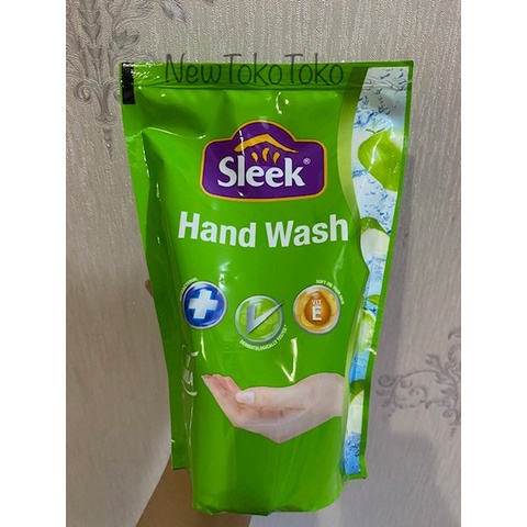 Sleek Hand Wash Anti Bacterial Apple Pouch 400ml