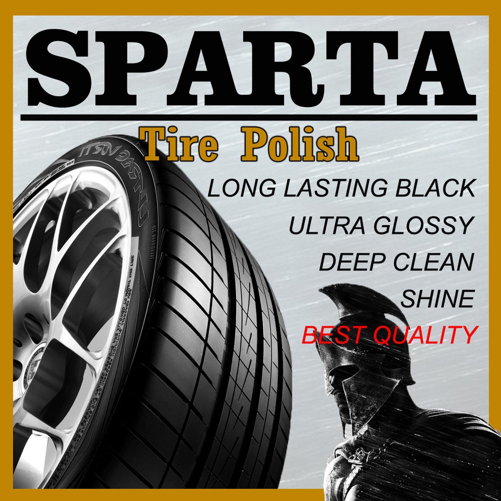 SPARTA SPRAY Semir Ban / Pengkilap Ban / Penghitam Ban Mobil Motor PREMIUM High Quality