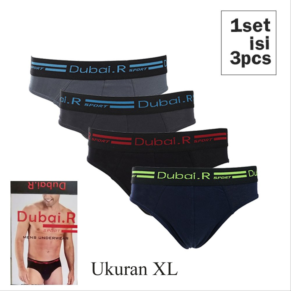 JUMBO Paket 2 Pcs Pakaian Dalam Boxer Pria Dubai R Premium Murah berkualitas / Celana Dalam Kolor