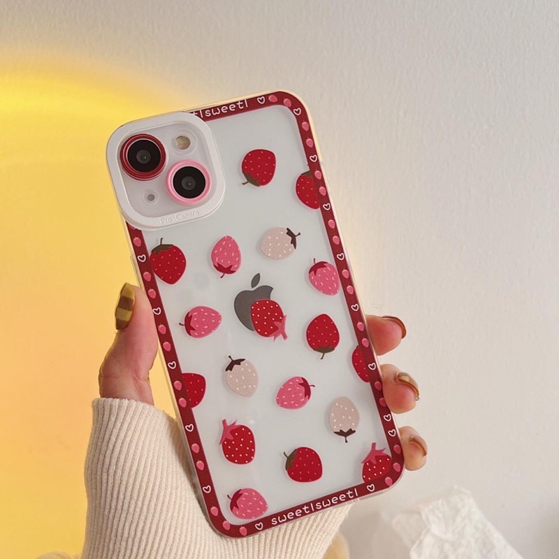 Iphone Case Berry Transparan Soft Case Iphone 12