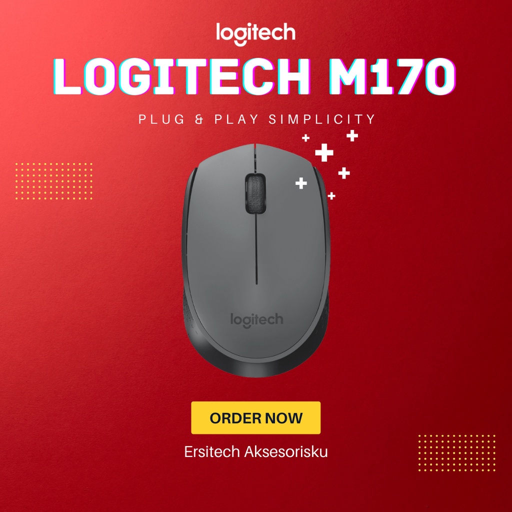 Mouse Wireless Logitech M170 - Logitech, Logitech M170, Mouse Logitech M170, Wireless, Mouse Wireles