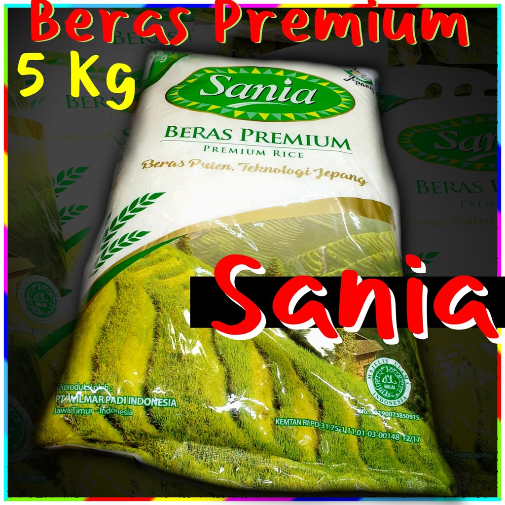 

SEMBAKO beras SANIA 5kg makanan pokok sembako