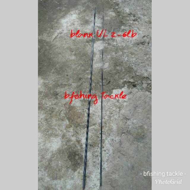 Blank joran sambung tengah UL 201cm 2-6Lb