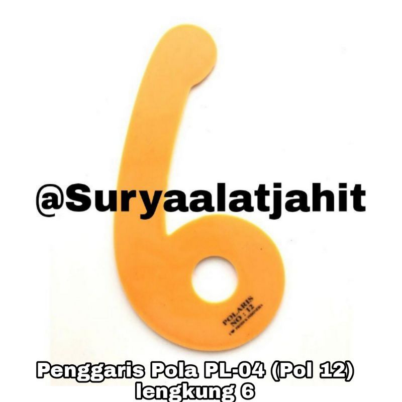 Penggaris Pola (PL-04) lengkung 6 =rp.6.000/1pcs