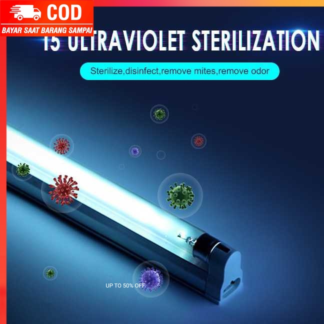 (100% BARANG ORI) Lcamaw Lampu UV Ultraviolet Sterilizer Virus Bakteri 8W - SP-T5-UV